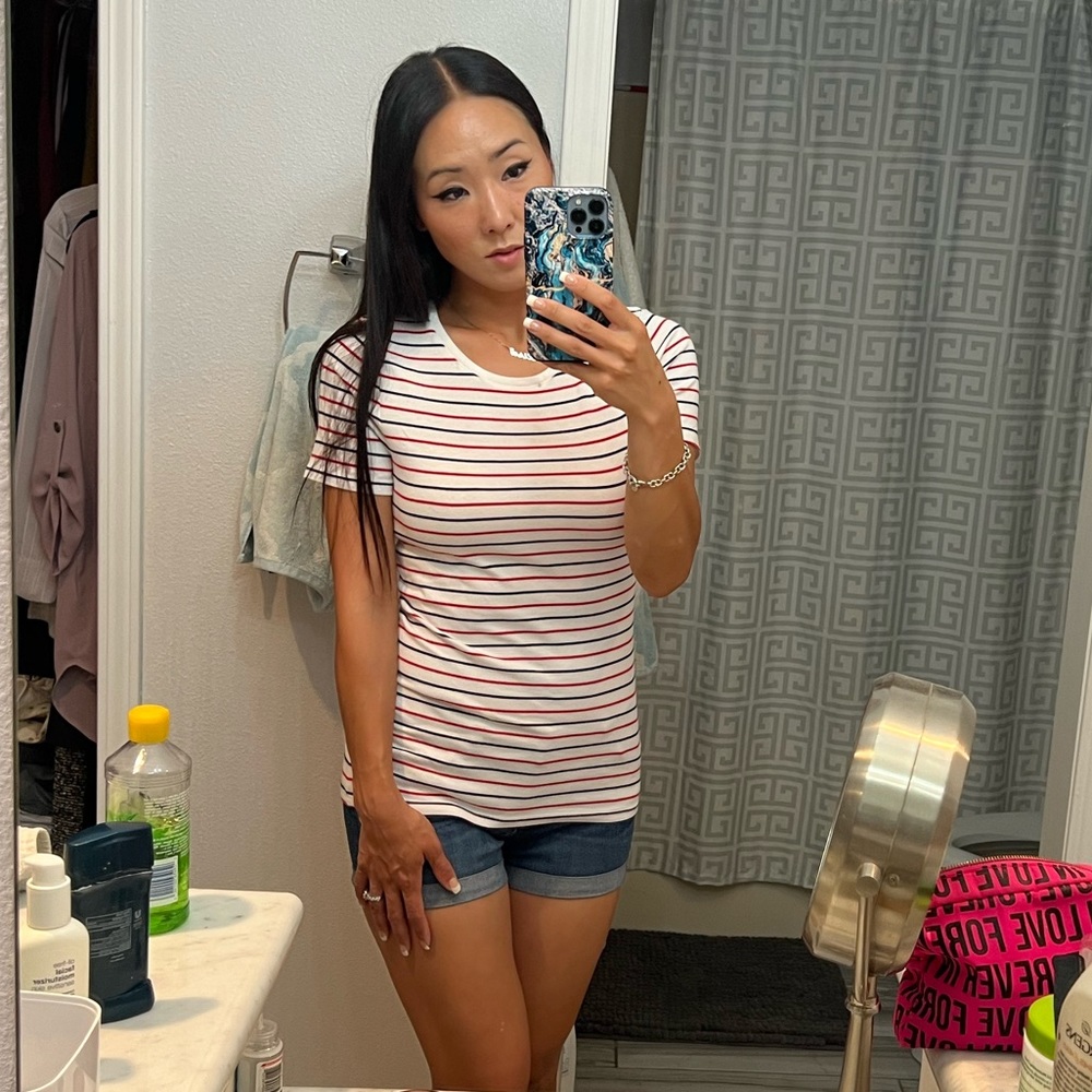 NWOT! A New Day Striped Basic Tee